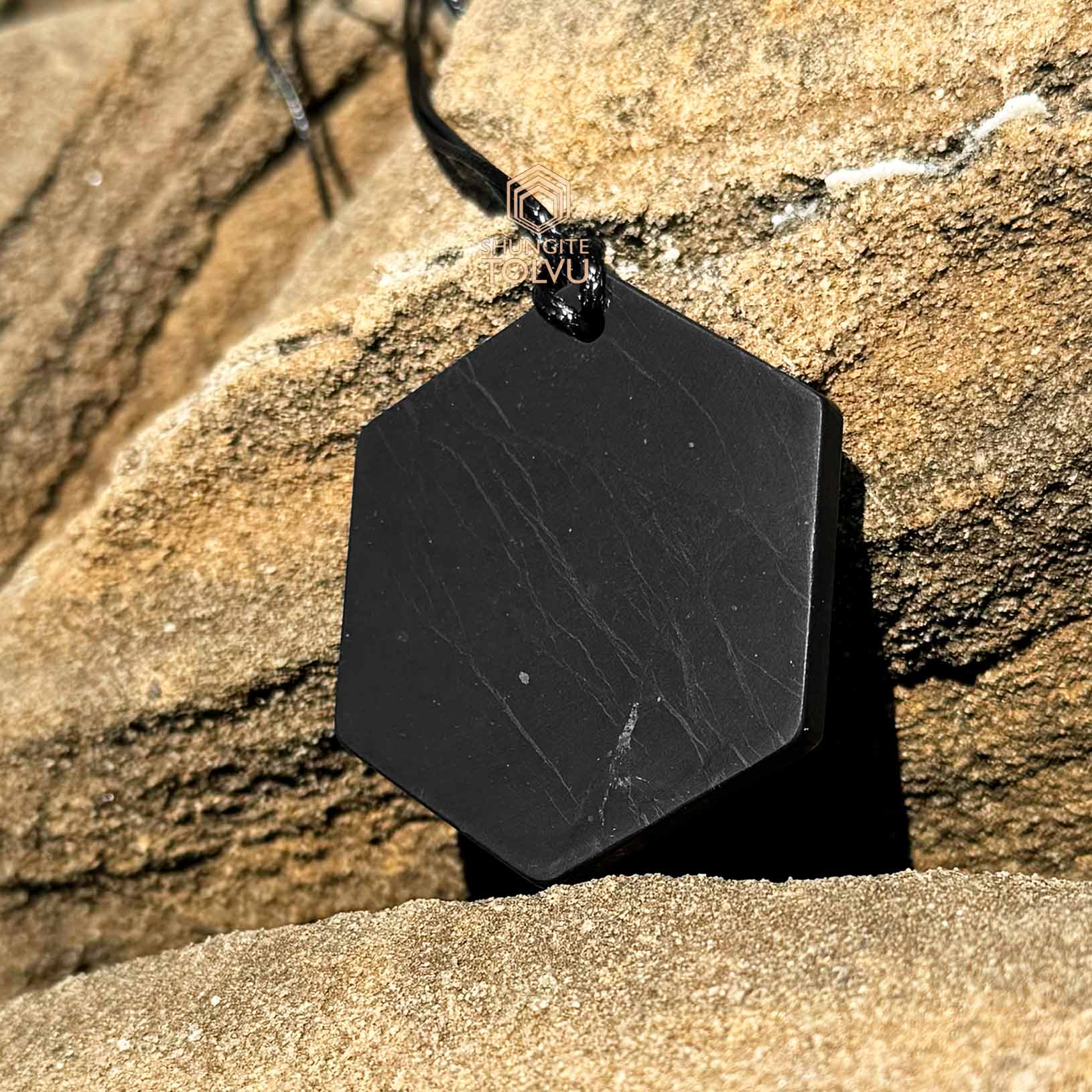 Karelian Heritage Polished Shungite Rectangular Sticker Emf Protection Plate Mobile Phone Black