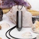 shungite crystal necklace genuine