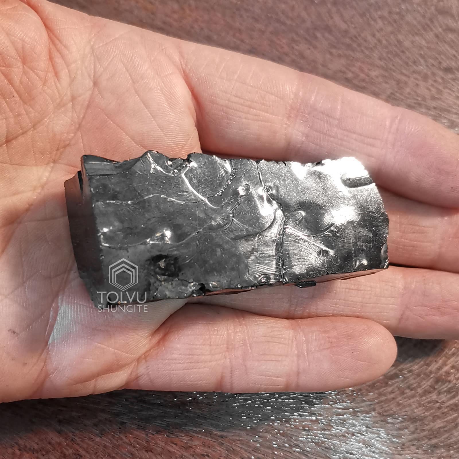 Piedra natural shungit Rusia 85gr 45mm, 20€