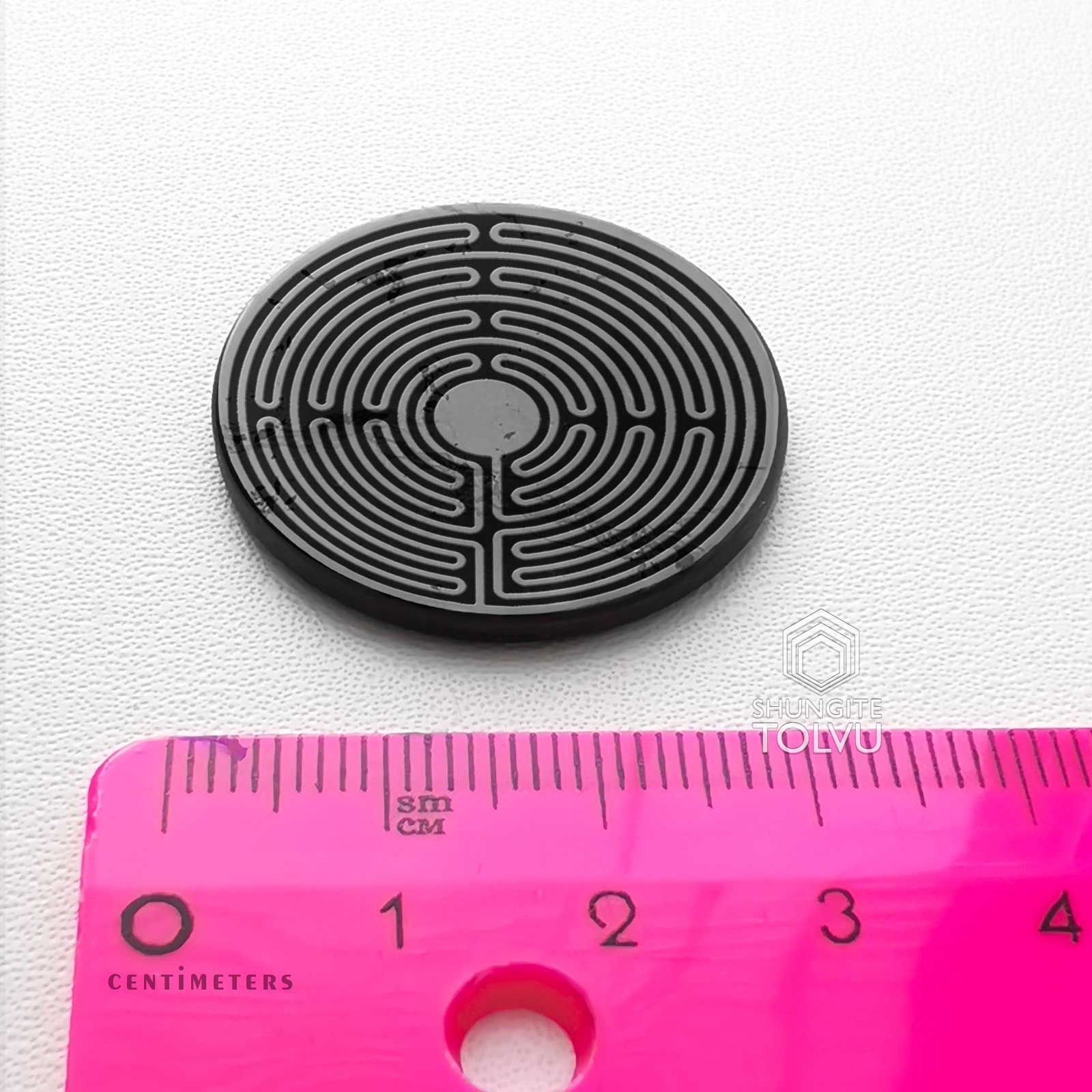 Plaquette Shungite pour protection ondes Téléphone 40x 30 mm