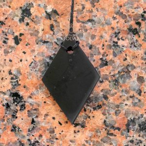 Shungite rhombus pendant