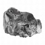 Large elite shungite mineral front view