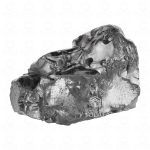 Large elite shungite mineral side view