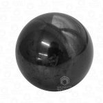 Polished shungite sphere from Russia