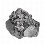 Elite noble shungite stone front view