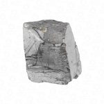 Noble shungite raw stone front view