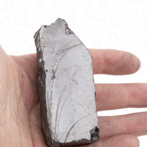 Noble shungite raw stone side angle