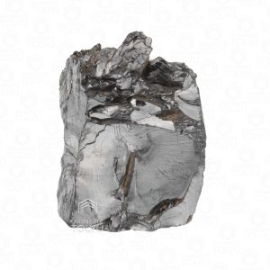 Large elite noble shungite stone front view