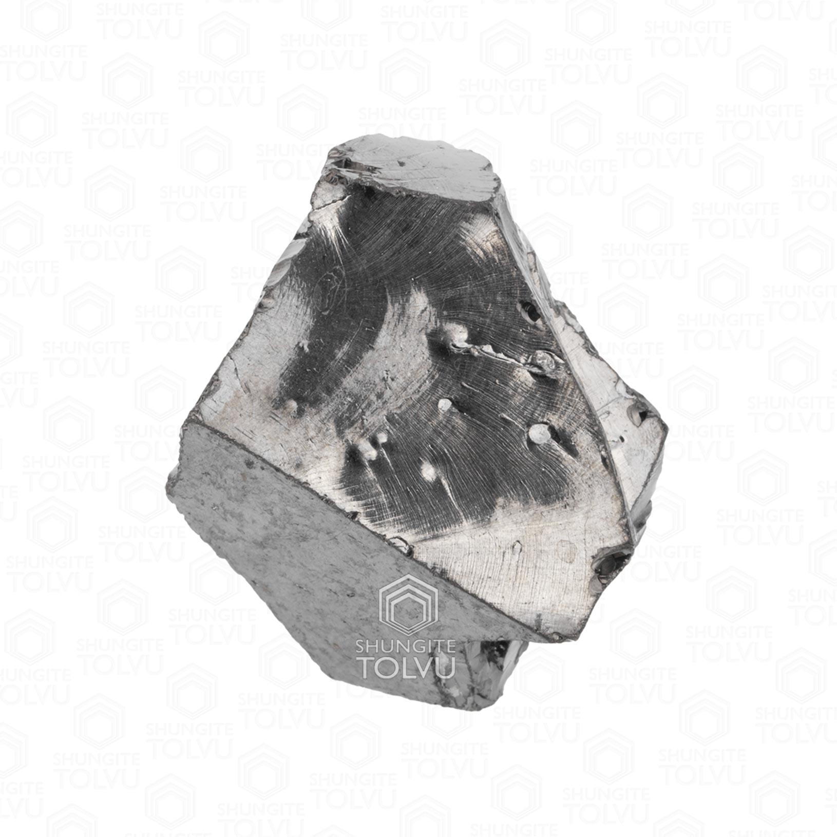 Pierre Brute Shungite A Argentée 5 Cm - Minéral Naturel Avec Certificat D'authenticité