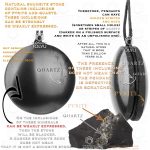 pirite and quartz in black gemstone