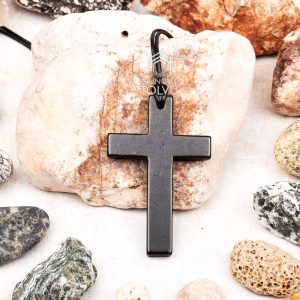 black cross necklace