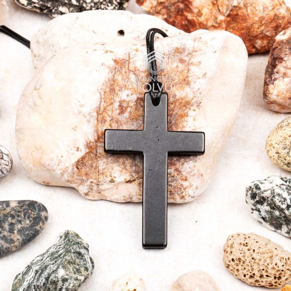 black cross necklace