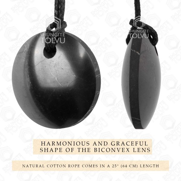 EMF Protection Pendant Lens-Shaped Necklace