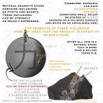 shungite power pendant and quartz in pyrite
