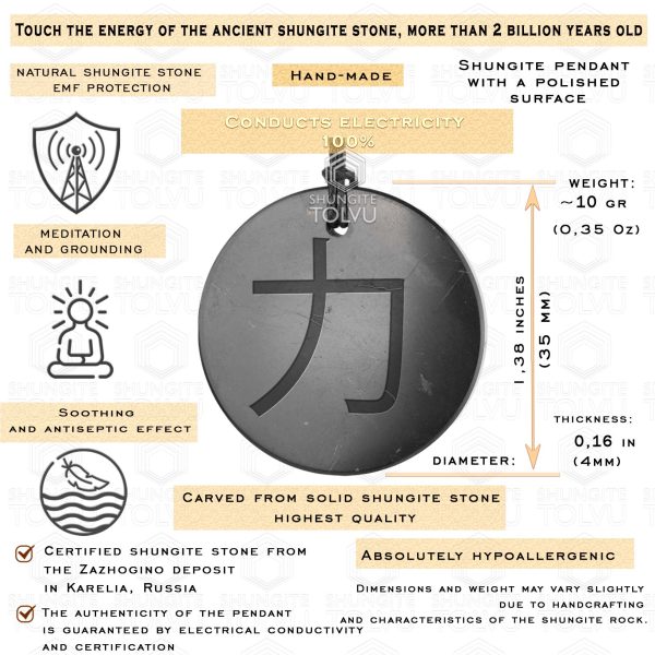 strength necklace in spiritual style display