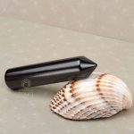 top angle Crystal Chakra Wand massage wand shungite material