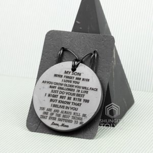 Gift pendant size, thickness and features