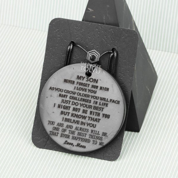 custom pendant with engraved text