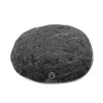 Rough shungite stone from Karelia on white background