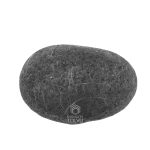 Natural rough shungite sample with rounded shape