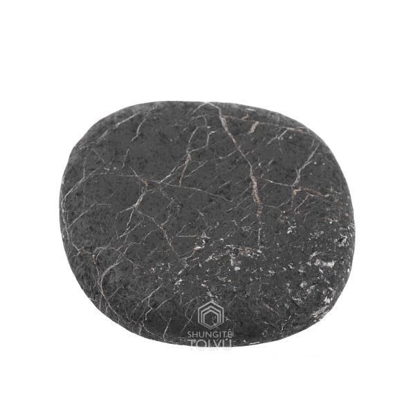 Flat rough shungite specimen with irregular shape
