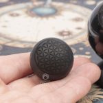 Matte meditation sphere 3 cm Flower of Life desig