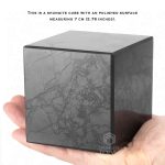 Polished geometric cube for best EMF protection – 7 cm