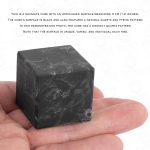 Small shungite cube with matte surface