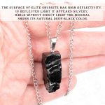 Natural elite shungite stone pendant